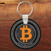 テキスト/カラーブラック&グレービットコイングランジクリプト キーホルダー (正面)