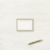 テキスト |カーキ・シェブロン ポストイット (デスク上)