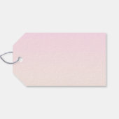 テキスト | スクリプエレガントト&ソフト赤面ピンクグラデーション ギフトタグ (裏面横)