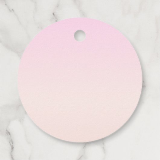 テキスト | スクリプエレガントト&ソフト赤面ピンクグラデーション フェイバータグ (裏面)