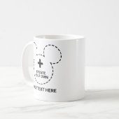 テキスト テンプレート コーヒーマグカップ (正面左)