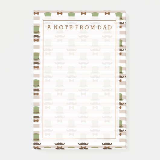 テキスト |トップハットの口ひげ ポストイット (正面)