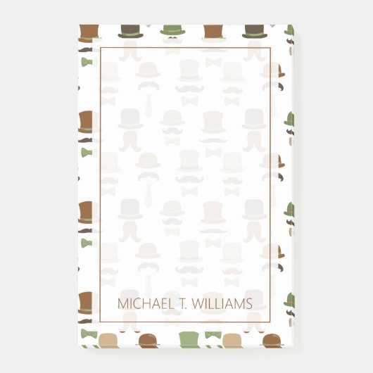 テキスト |トップハットの口ひげ ポストイット (正面)