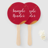 テキスト |プロモモダンン企業のハンドファン ハンドファン (正面&裏面)