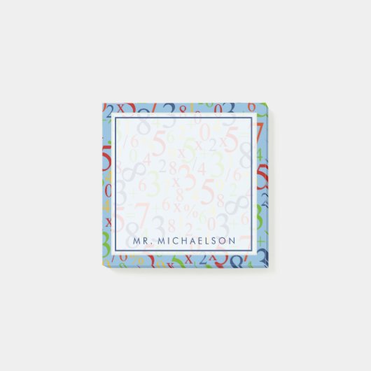 テキスト |数カラフル式 ポストイット (正面)