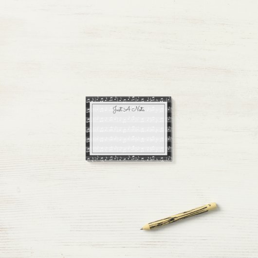 テキスト |楽譜 ポストイット (デスク上)