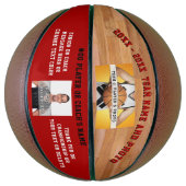 テキスト、2つの写真と色バスケットボールボール バスケットボール (縦)