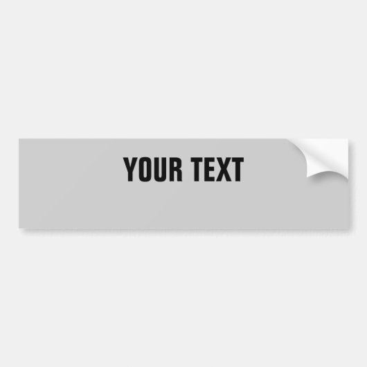 テキスト「Folio はっきりした CONDENSED」をグレーで表示 バンパーステッカー (正面)