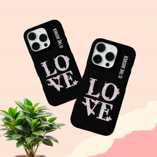 テキストLOVE iPhoneケース
