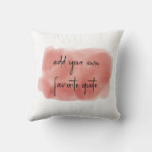 テキストterracotta水色を白に絵を描追加する クッション (裏面)