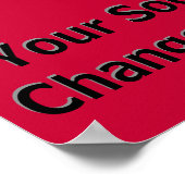 テキスパーソナライズされたトとサッカーポスター、色 ポスター (角)