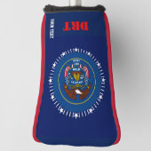 テキスパーソナライズされたトのユタ州旗 ゴルフヘッドカバー (回転90)