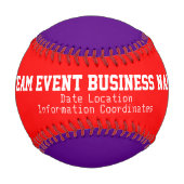 テキスパーソナライズされたトイベントのボール 野球ボール (正面)