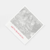 テキスパーソナライズされたト用紙ナプキンの写真または画像 スタンダードランチョンナプキン (角)