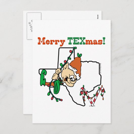 テキスメリーマスクリスマス シーズンポストカード (正面/裏面)