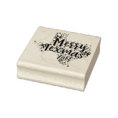 テキスメリーマY'allテキサス州州クリスマスアートスタンプ ラバースタンプ (スタンプ)