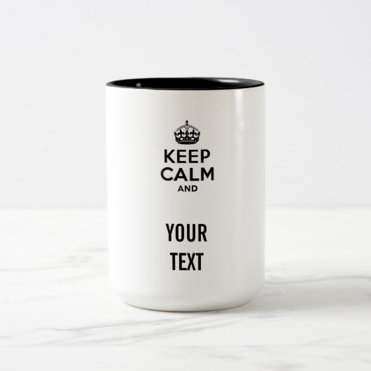 テキス保トで落ち着く ツートーンマグカップ (中央)