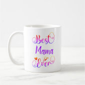 テキス最高のトのタイポグラフィスクリプトのグラデーション色 コーヒーマグカップ (左)