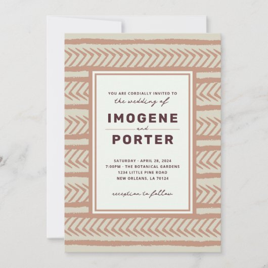 テキス結婚ト 招待状 (正面)