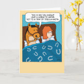 テキラおもしろい誕生日に馬を連れてはいけない カード (黄色い花)