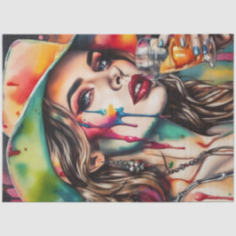 テキラサンライズカクテルかわいこちゃんデクページ紙 薄葉紙