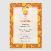 テキラサンライズカクテルマグネット招待状 (正面)