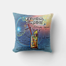 テキラサンライズカクテル(#7 /12ドリンクレシピセット) クッション