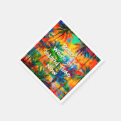 [テキラサンライズカラフル]トロピカルアイランドパーティー スタンダードカクテルナプキン (角)