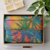 [テキラサンライズカラフル]トロピカルパームビーチ 薄葉紙 (ギフト)