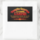 テキラサンライズステッカー 長方形シール (バッグ)