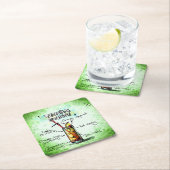 テキラサンライズドリンクレシピ スクエアペーパーコースター (インサイチュ)