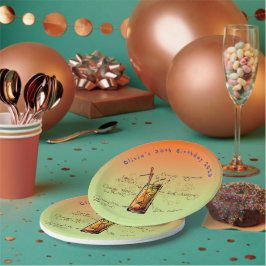 テキラサンライズバースデーパーティー紙プレート ペーパープレート