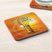 テキラサンライズレシピバー コースター (左側)