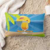 テキラサンライズレシピ ランバークッション (ブランケット)