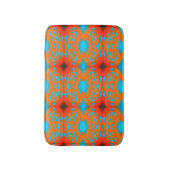 テキラサンライズ幾何グラデーション抽象芸術アート バスマット (正面縦)