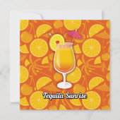 テキラサンライズ 招待状 (正面)