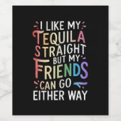 テキラストレートフレンズはLGBTの方向を問わおもしろいない ワインラベル (シングルラベル)