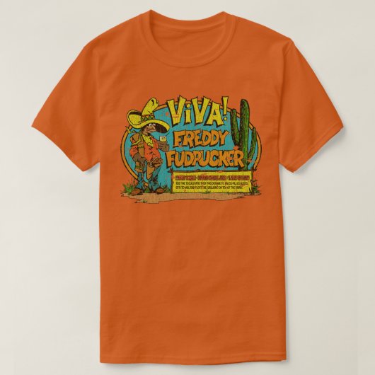 テキラビバフレディフードプッカー1973 Tシャツ (デザイン正面)