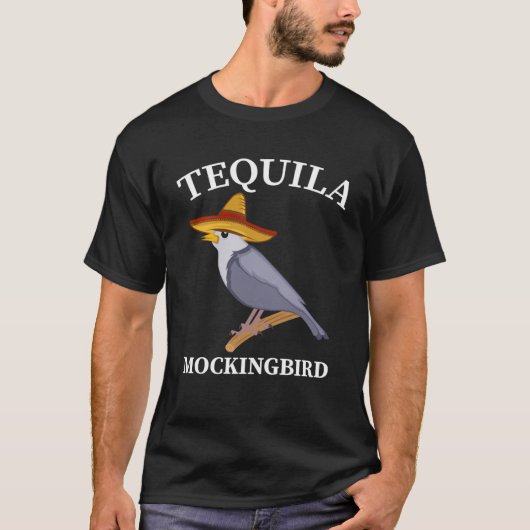 テキラモッキンバードリンカーと鳥 Tシャツ (正面)