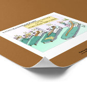 テキラワームのおもしろいリハビリ漫画のキャンバス印刷 ポスター (角)