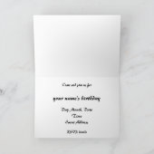 テキレリアパーティー招待状 招待状 (内部)