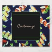 テキーラのショットパターン リキュールボトルラベル (シングルラベル)