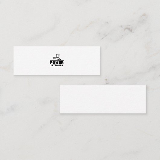 テキーラのパワー スキニー名刺 (正面/裏面)
