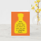 テキーラの味が今にも私が行くような共有感覚 カード (黄色い花)