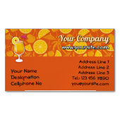 テキーラの日の出テキーラの日の出のコクタイのグラス マグネット名刺 (正面)