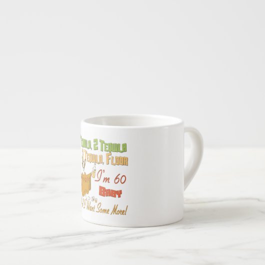 テキーラの第60誕生会のコレクション エスプレッソカップ (正面右)