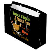 テキーラの第60誕生会のコレクション ラージペーパーバッグ (裏面アングル)