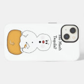 テキーラの飲みすぎ雪だるま  iPhoneケース (裏面横)
