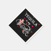 テキーラは私のバレンタイン – バレンタインデアルコール スタンダードカクテルナプキン (角)