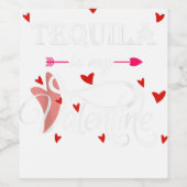 テキーラは私のバレンタイン – バレンタインデアルコール ワインラベル (シングルラベル)